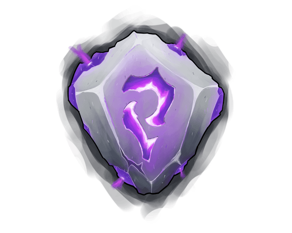 An epic purple spiral rune