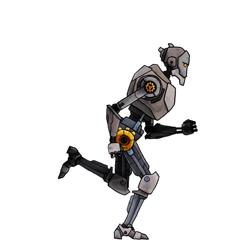 Clockheart character running